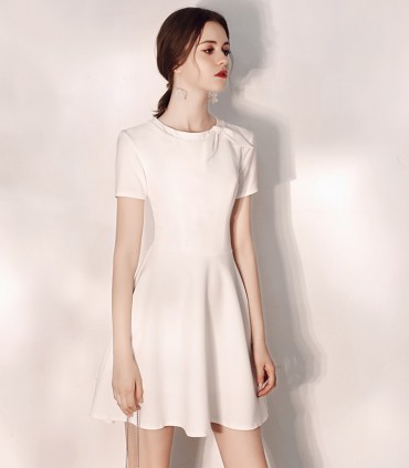 White A-line dresses