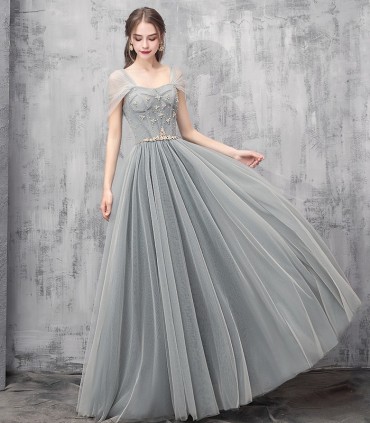 Off-shoulder maxi dress