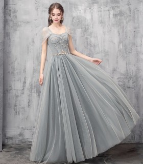 Off-shoulder maxi dress