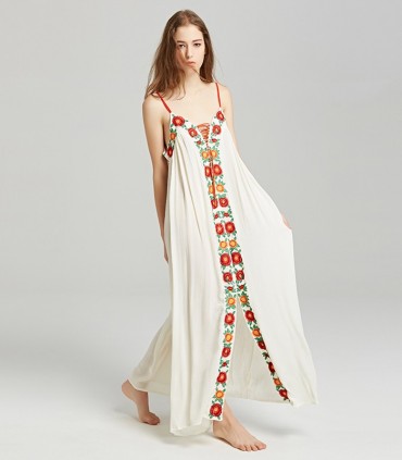 Front split beach dress