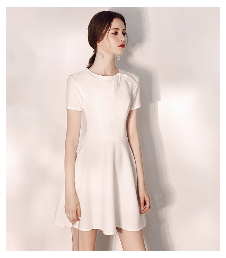 White A-line dresses